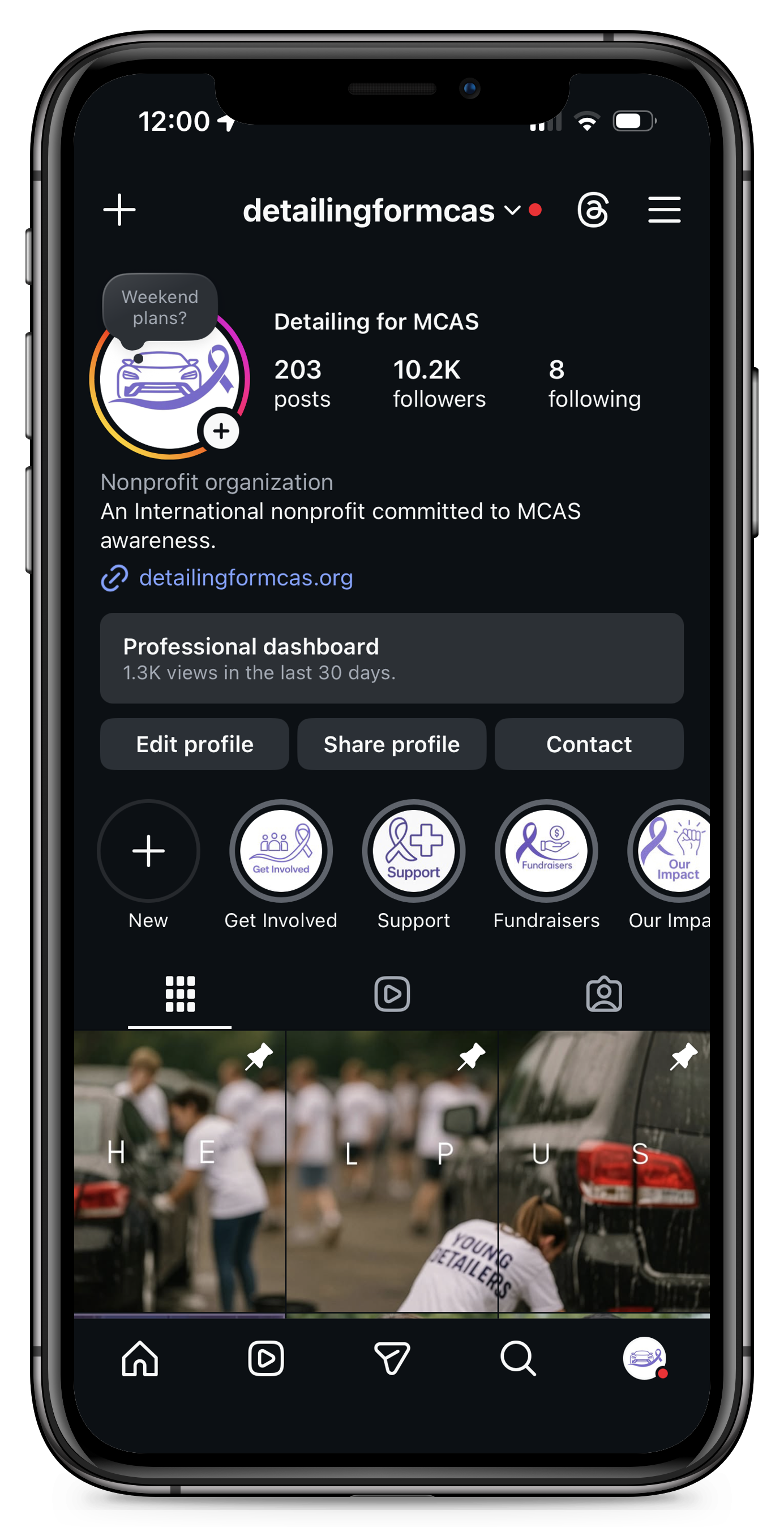 Detailing for MCAS on social media