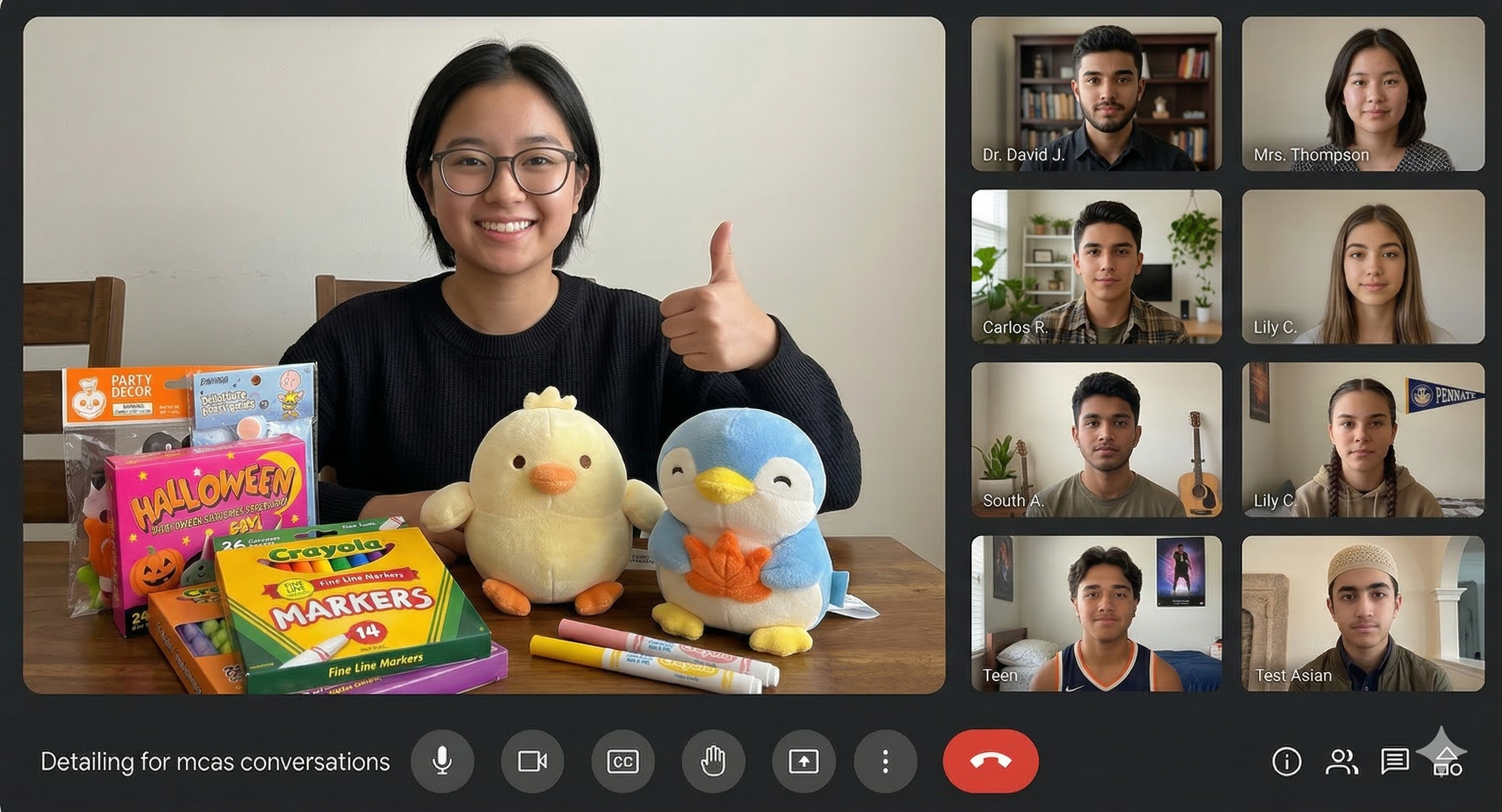 Detailing for MCAS virtual conversations