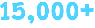 15,000+ volunteers in 40+ countries